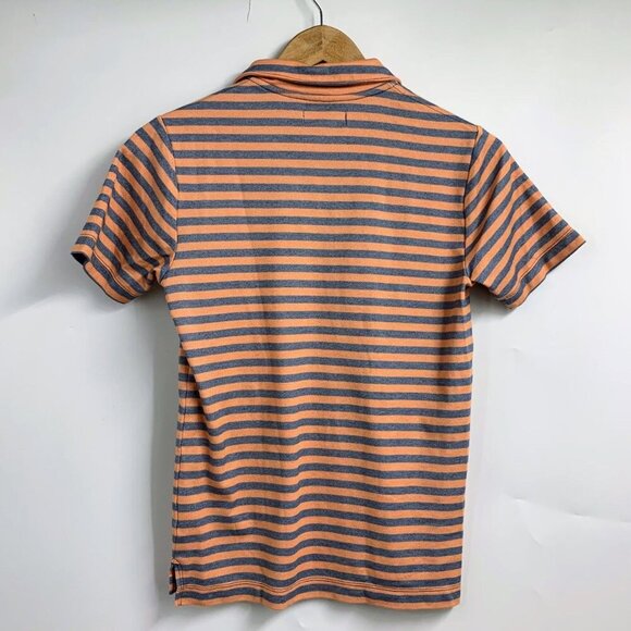 Nordstrom Boys Cotton Striped Button Stretch Short Sleeve Polo Shirt Size XL - Picture 2 of 13
